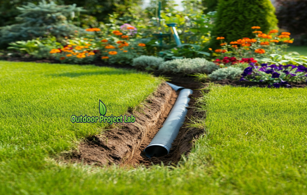 French Drain Installation in Clay Soil – Step-by-Step Garden Fix
