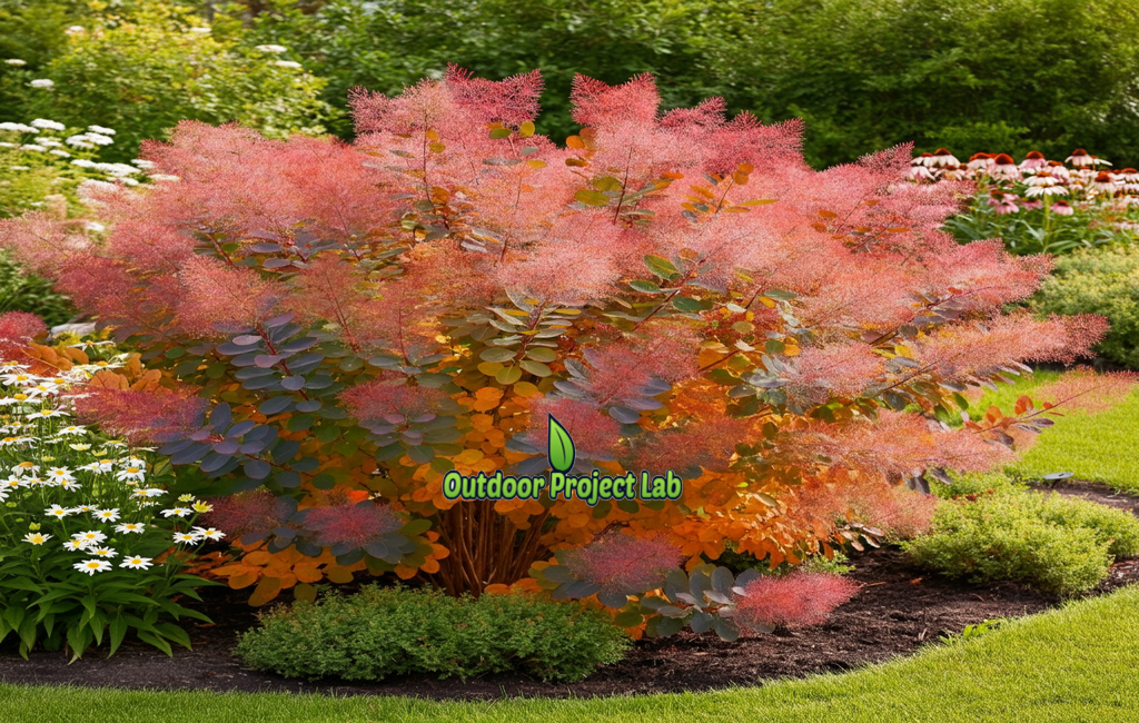 Old Fashioned Smoke Bush in Full Bloom – Cotinus coggygria