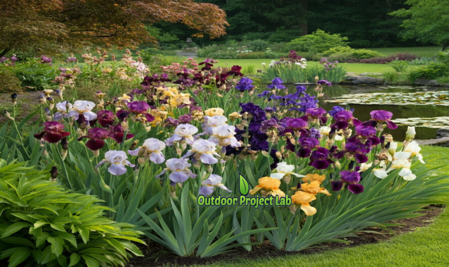 Beautiful Iris Bed Design Ideas to Brighten Your Garden